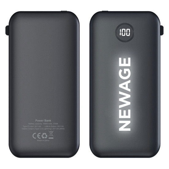 ÖLÜDENİZ SİYAH 10000 MAH LEDLİ POWERBANK POWERBANK