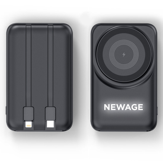 KÜÇÜKLER 10.000 MAH SİYAH MAGSAFE  ve  WIRELESS POWERBANK