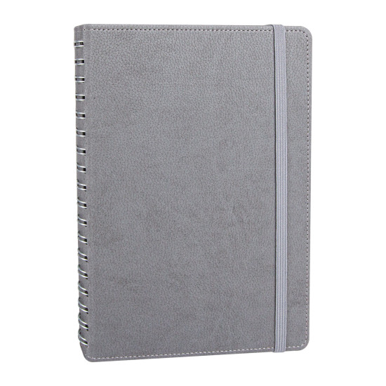 ANITTEPE GRİ GİZLİ SPİRALLİ TARİHLİ AJANDA 17X24 CM TARİHLİ AJANDALAR