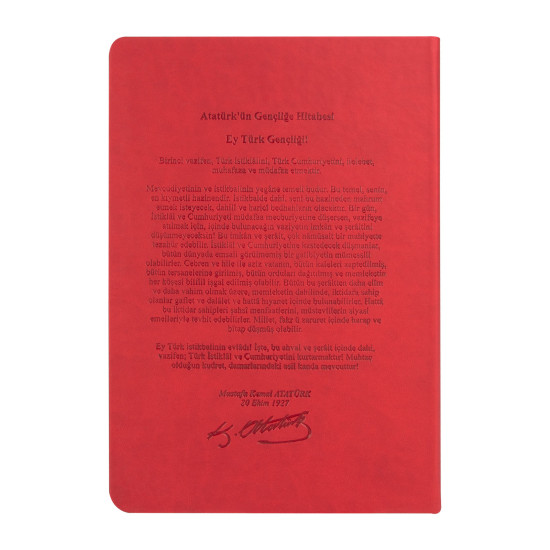 ATATÜRK ÇİZGİLİ TARİHSİZ DEFTER (17X24 CM) TARİHSİZ DEFTERLER