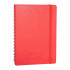 SÖĞÜTÖZÜ KIRMIZI SPİRALLİ TARİHSİZ DEFTER (17X24 CM)