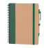 PURSAKLAR YEŞİL SPİRALLİ TARİHSİZ DEFTER (15X21 CM)