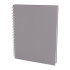 SEĞMENLER GRİ KARELİ SPİRALLİ TARİHSİZ DEFTER (19X25 CM)