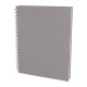 SEĞMENLER GRİ KARELİ SPİRALLİ TARİHSİZ DEFTER (19X25 CM)
