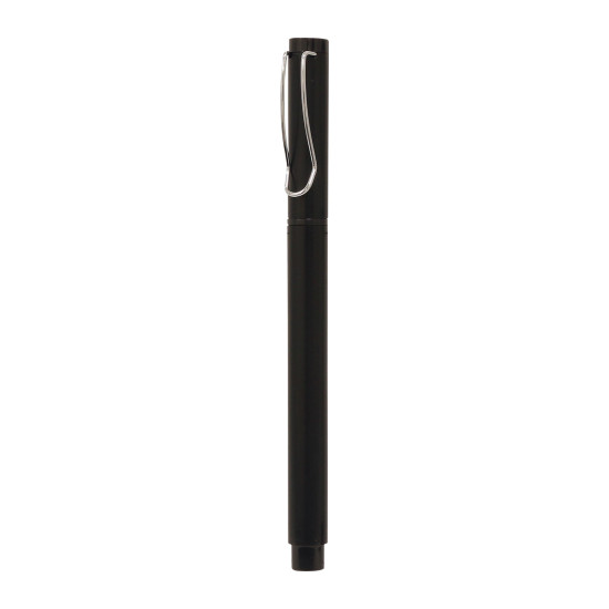 YAPRAKLI SİYAH METAL ROLLER KALEM METAL TÜKENMEZ KALEMLER