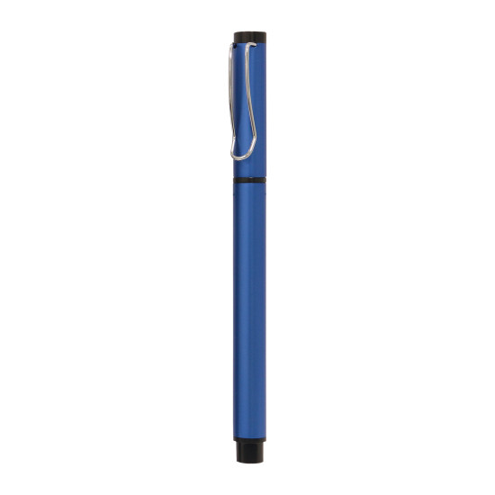 YAPRAKLI LACİVERT METAL ROLLER KALEM METAL TÜKENMEZ KALEMLER