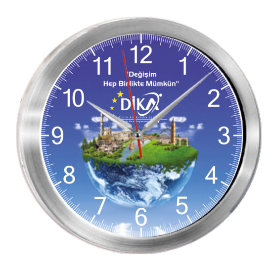 TRİTON091 METAL KASA DUVA SAATİ (350 MM)