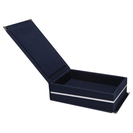 KAŞMİR LACİVERT KADİFE PLAKET KUTUSU (14X24) AHŞAP PLAKETLER