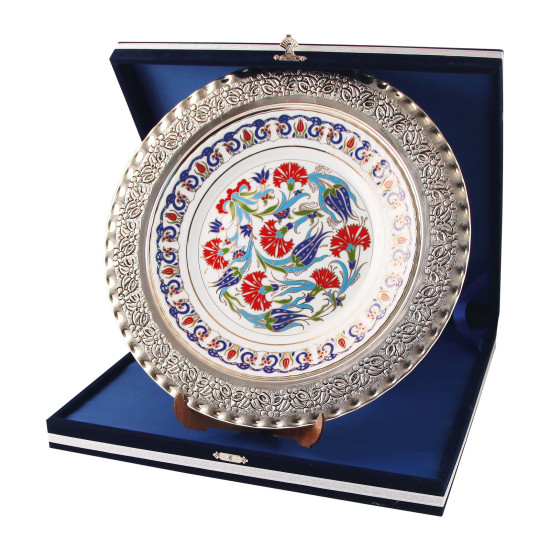 GPT-03 GÜMÜŞ İŞLEMELİ PLAKET TABAK TABAK PLAKETLER